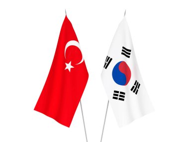 Güney Kore ve Türkiye bayrakları