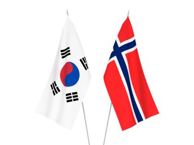 Norveç ve Güney Kore bayrakları
