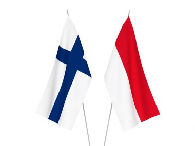 Endonezya ve Finlandiya bayrakları