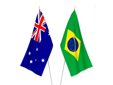 Avustralya ve Brezilya bayrakları