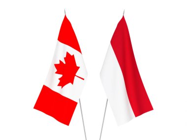 Endonezya ve Kanada bayrakları