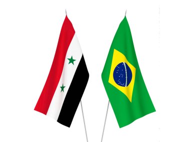 Brezilya ve Suriye bayrakları