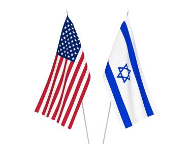Amerika ve İsrail bayrakları