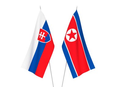 Kuzey Kore ve Slovakya bayrakları