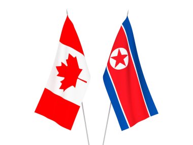 Kuzey Kore ve Kanada bayrakları