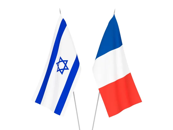 Francie a Izrael příznaky — Stock fotografie
