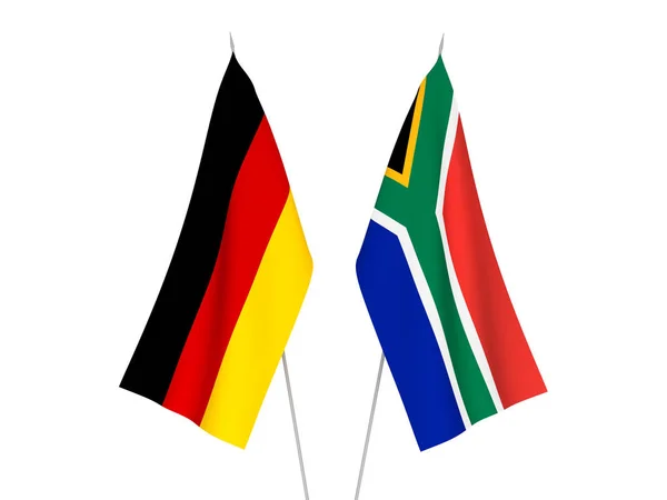 Флаги Германии и ЮАР — стоковое фото