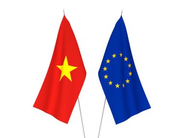 Avrupa Birliği ve Vietnam bayrakları