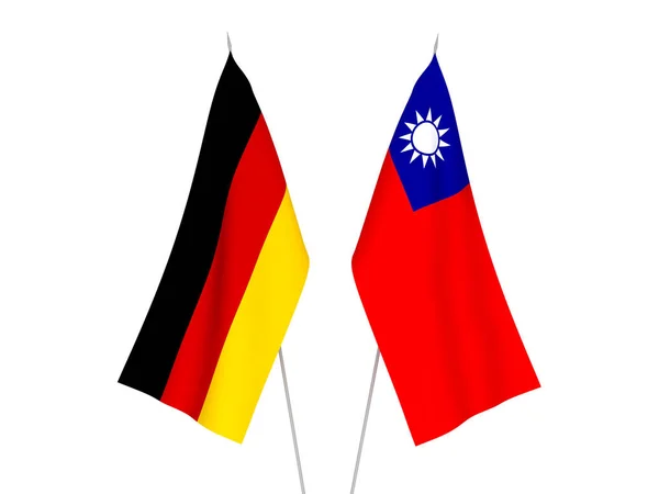 Bandiere Germania e Taiwan — Foto Stock