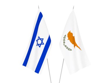 Kıbrıs ve İsrail bayrakları