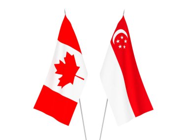 Singapur ve Kanada bayrakları