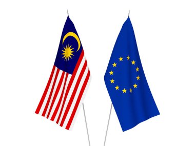 Avrupa Birliği ve Malezya bayrakları