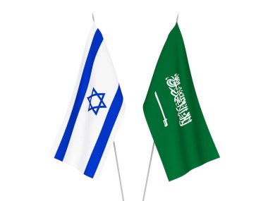 Suudi Arabistan ve İsrail bayrakları