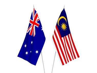 Avustralya ve Malezya bayrakları