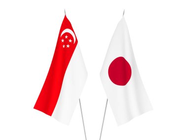 Japonya ve Singapur bayrakları