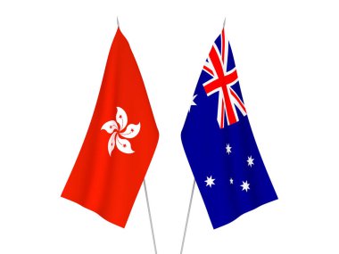 Avustralya ve Hong Kong bayrakları