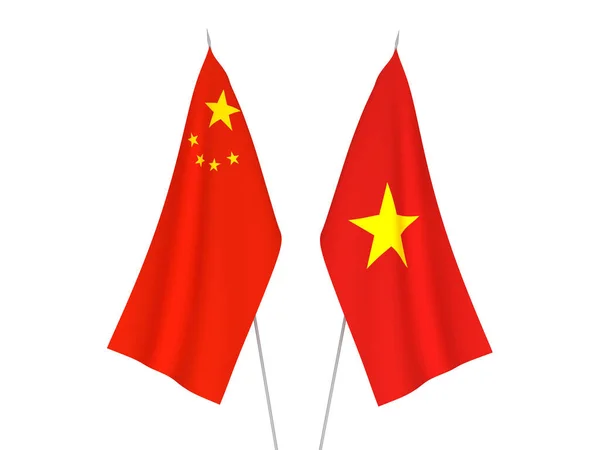 中国和越南国旗 — 图库照片