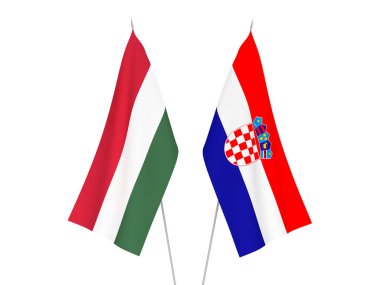 Hırvatistan ve Macaristan bayrakları
