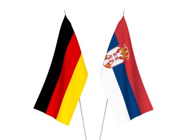 Almanya ve Sırbistan bayrakları