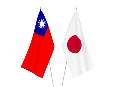 Japonya ve Tayvan bayrakları