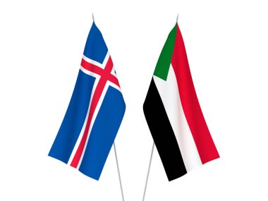 İzlanda ve Sudan bayrakları