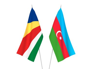 Seyşeller ve Azerbaycan Cumhuriyeti bayrakları