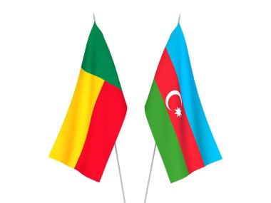 Benin ve Azerbaycan Cumhuriyeti bayrakları