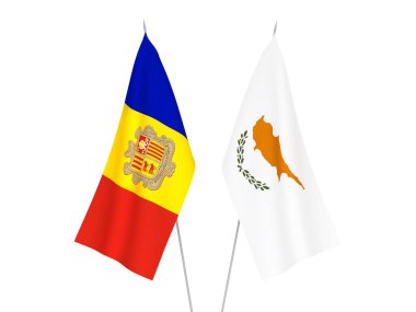 Andorra ve Kıbrıs bayrakları