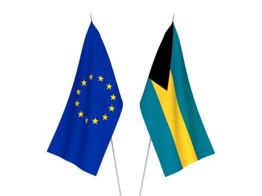 Avrupa Birliği ve Bahamalar Topluluğu bayrakları