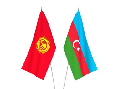 Kırgızistan ve Azerbaycan Cumhuriyeti bayrakları