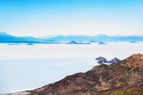 Salt Flat Salar Uyuni Plateau Altiplano Bolivia — Stock Photo, Image