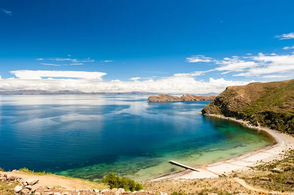 Bela Costa Ilha Sol Isla Del Sol Lago Titicaca Bolívia — Fotografia de Stock