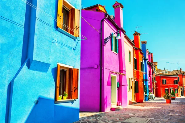 Architecture Colorée Sur Île Burano Venise Italie — Photo