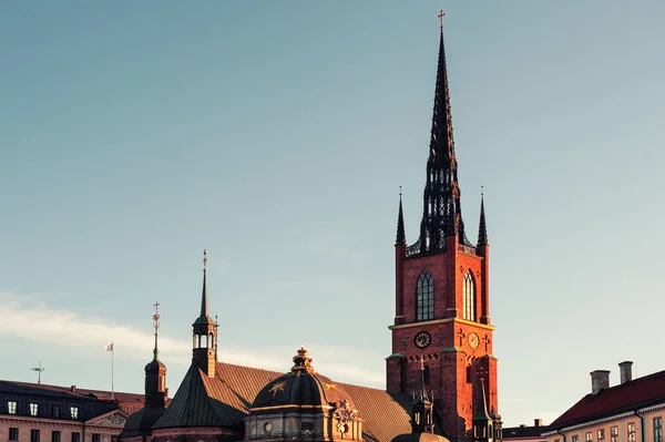 Riddarholmen church in Gamla Stan, Old Town in Stockholm, Sweden — ストック写真