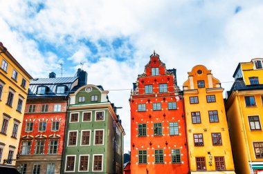 Eski Stokholm şehir, İsveç'te Stortorget Meydanı