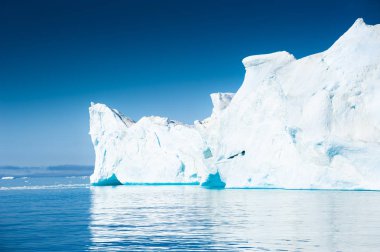Büyük mavi icebergs Atlantik Okyanusu. Ilulissat buz, Gre