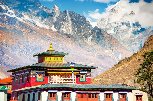 Klasztor Tengboche w górach Himalaya, Nepal — Zdjęcie stockowe