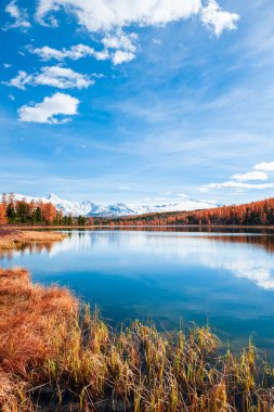Altai Dağları 'nda kidelu Gölü, Sibirya, Rusya.