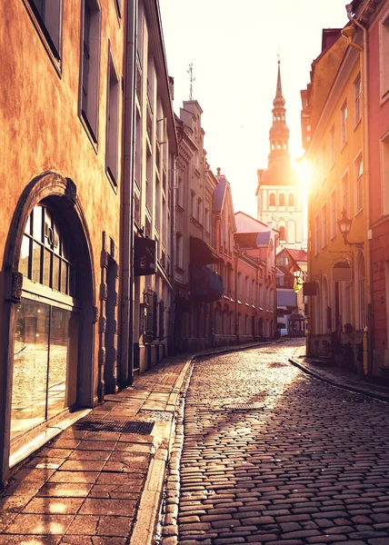 Эстония Таллинн Закат Солнца Известное Место Путешествий — стоковое фото