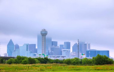 Şehir merkezinde Dallas sabah genel bakış