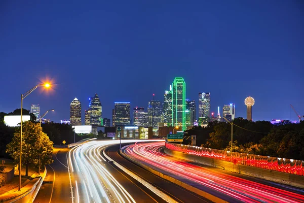 Dallas Texas Notte — Foto Stock