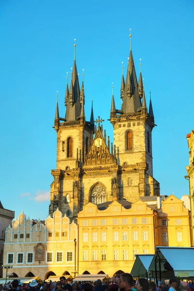 Prague August 2017 Old Town Square Tourists Prague — Stock Photo, Image