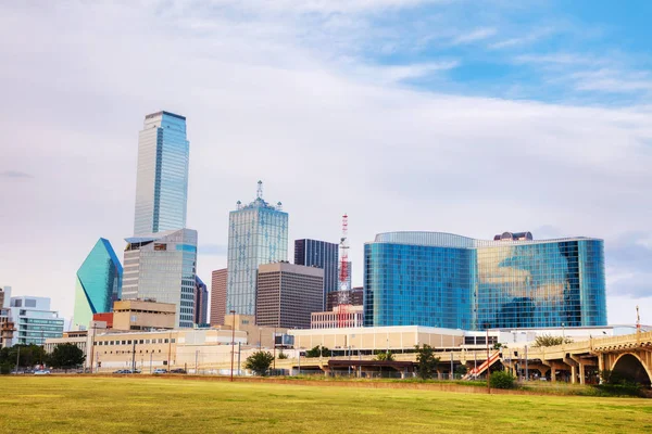 Vista General Del Centro Dallas Por Mañana —  Fotos de Stock