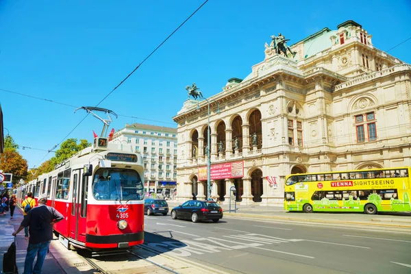 Vienna August Old Fashioned Tram August 2017 Vienna Austria Vienna — Stock Photo, Image