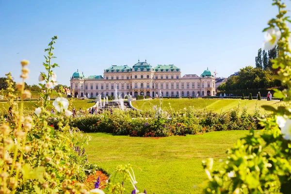 Viyana Ağustos Viyana Avusturya Belvedere Sarayı Üzerinde Ağustos 2017 Barok Telifsiz Stok Imajlar