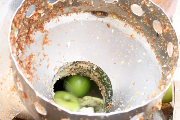 Cider Mill Equipment Crushing Apples Apple Juice — Stock Photo, Image