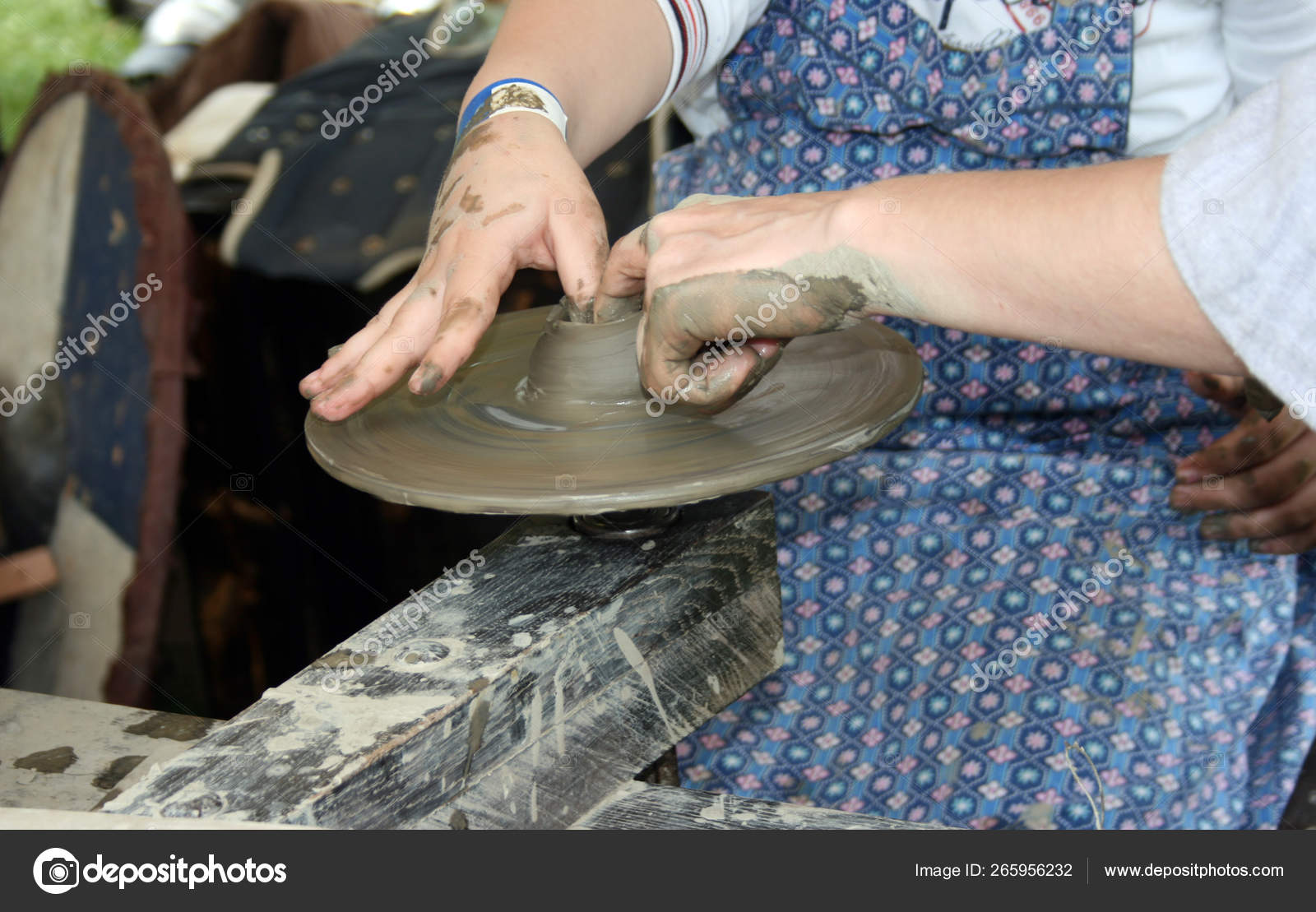 Pottery Process Forming Vessels Other Objects Clay Other Ceramic Materials — Stock Photo