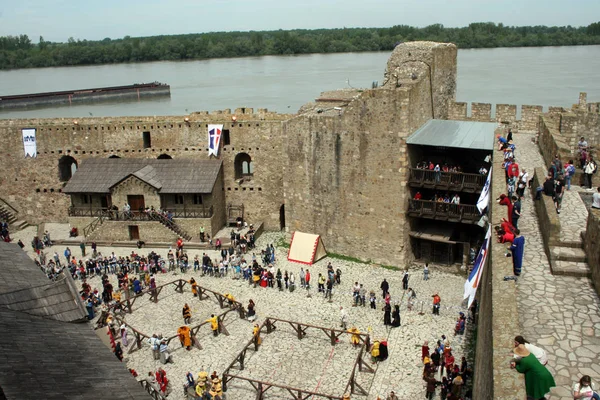 Fortaleza Smederevo Ciudad Fortificada Medieval Smederevo Serbia — Foto de Stock