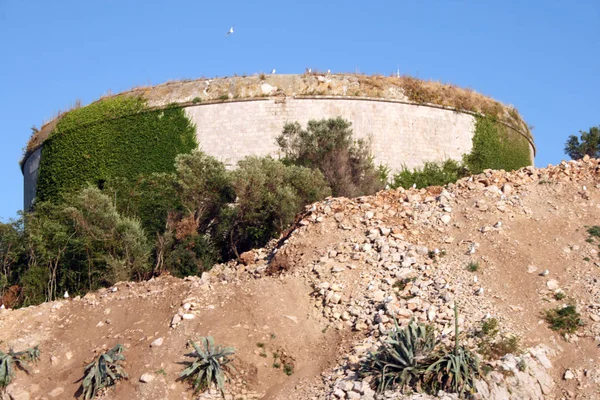 Fort Mamula Islote Deshabitado Mar Adriático Montenegro — Foto de Stock
