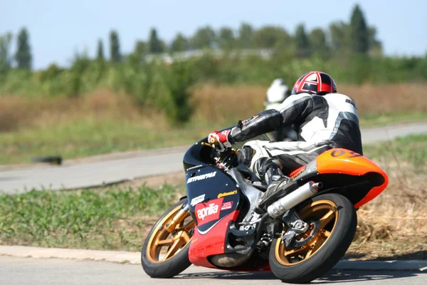 Zrenjanin Sérvia Setembro 2019 Última Corrida Moto Campeonato Sérvio 2019 — Fotografia de Stock